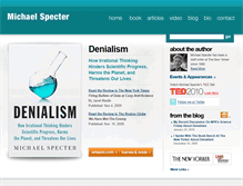 Tablet Screenshot of michaelspecter.com